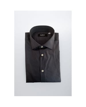 Camisa de Hombre de Algodón Gris Baldinini Trend