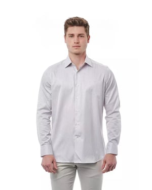 Camisa de Hombre de Algodón Blanca Bagutta