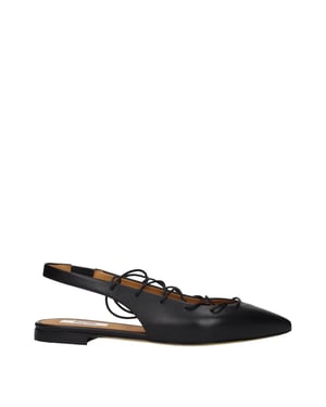 Mocasines Negros de Cuero Moschino