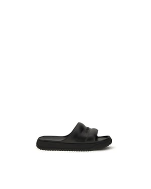 Sandalias Planas de Caucho Negras Moncler