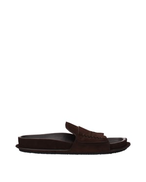 Mules de Cuero Marrón Jacquemus