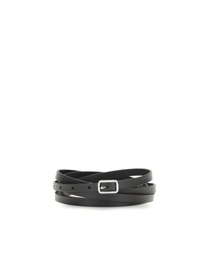 Cinturón Bos Taurus de cuero de ternera negro Givenchy