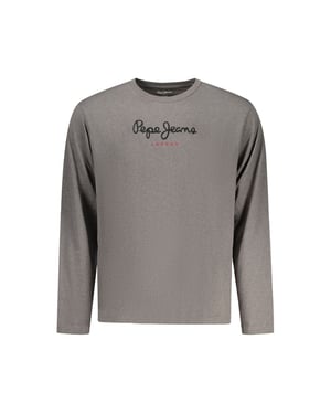 Camiseta de Hombre de Algodón Grigio de Pepe Jeans