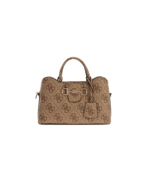 Bolso Satchel Guess Latte con Logo