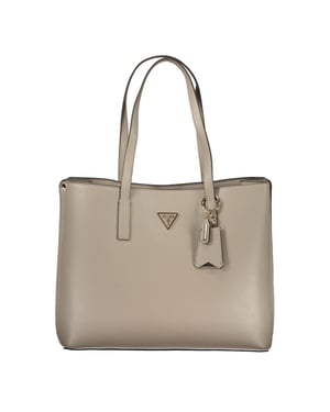 Guess Jeans Bolsa de Mano de Poliuretano Gris para Mujer