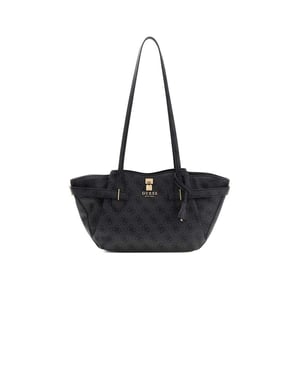 Bolso Tipo Satchel Guess Logo Carbón