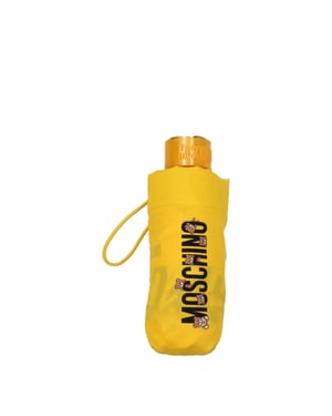Sombrilla de poliéster amarilla Moschino