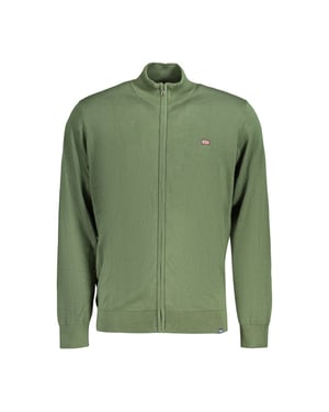 Noruega 1963 Cárdigan de Algodón Verde para Hombre