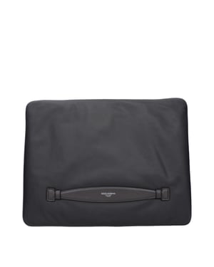 Bolso de mano de tela gris Dolce & Gabbana