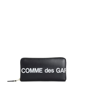 Cartera de Piel de Vaca Negra Comme Des Garçons