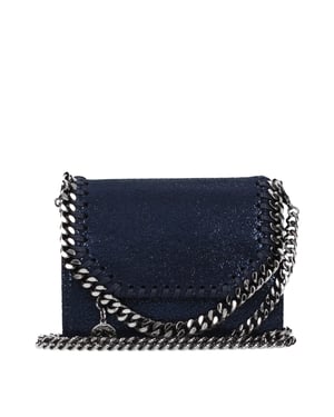 Billetera de Cuero Azul Stella McCartney