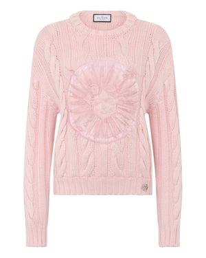 Round Neck Pullover Sun Tattoo