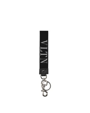 Llavero de tela negro Valentino Garavani