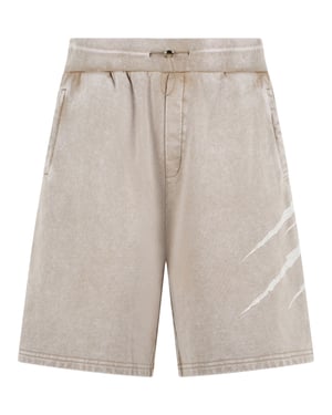Washed Shorts Crackle Scratch