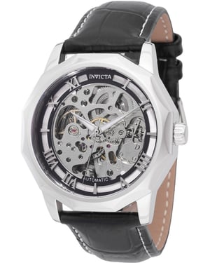 Invicta Objet D Art 69128 Reloj de Hombre - Movimiento Automático - Acero Inoxidable con Esfera Plateada - 42 mm