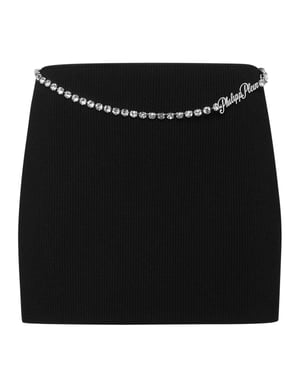 Falda Corta De Punto Signature