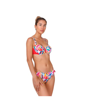 Bikini para mujeres con varilla y panties ajustables TEGB0425C