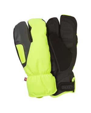 Guantes de dedo partido para ciclismo en condiciones extremas de frío y resistencia al agua para hombres y mujeres