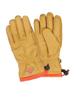 Guantes de senderismo de cuero impermeables con Control de Fusión para hombres y mujeres