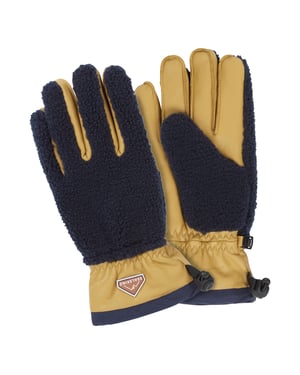 Guantes de senderismo de forro polar Sherpa impermeables para hombres y mujeres