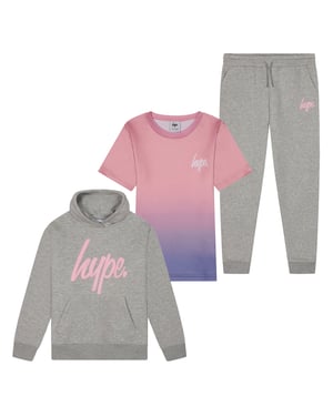 Conjunto de 3 Piezas para Niñas Genesis - Top, Pantalones de Chándal y Sudadera Multicolor 7-14 Años