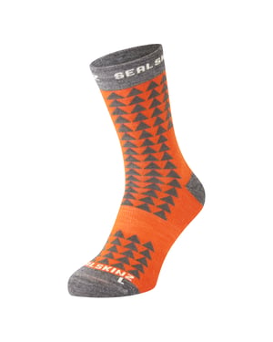 Calcetines de running de lana merino de longitud media para hombres y mujeres