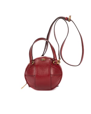 Gucci Mini Tifosa Ball Bag  en  rojo Cuero de ternero