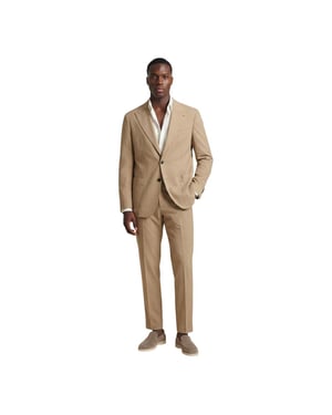 Traje de Dos Piezas de Poliéster Beige Mulish