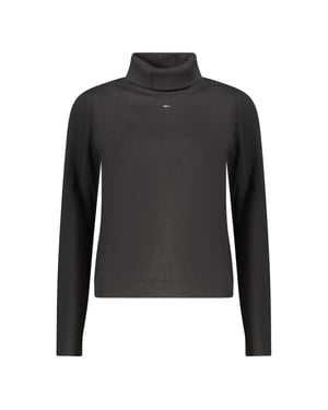 Suéter de mujer negro de algodón Tommy Hilfiger