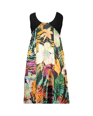 Vestido de mujer de viscosa negra Desigual