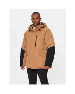 Parka de poliéster marrón Champion
