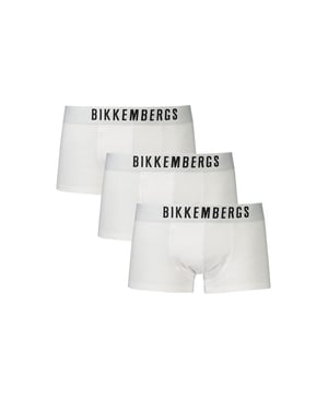Bikkembergs Boxer de Hombre de Poliester Blanco