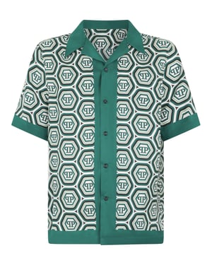 Silk Bowling Shirt Monogram 70'S