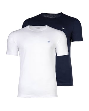 Pack de 2 camisetas para hombre Emporio Armani con águila
