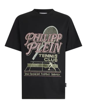 Round Neck T-Shirt Tennis Club Strass