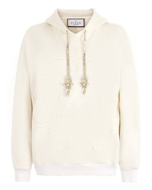Washed Hoodie Tennis Club Crystals