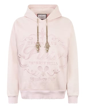 Washed Hoodie Tennis Club Crystals