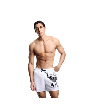 Traje de baño de la línea Signature para hombre de Emporio Armani