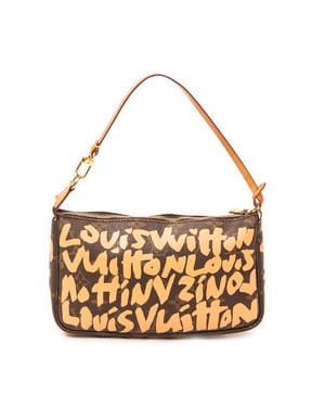 Louis Vuitton Pochette Accessoires  en  marrón Lienzo recubierto