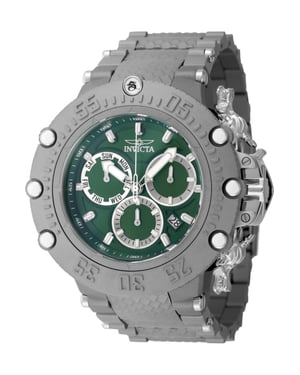 Invicta Subaqua 48192 Reloj de Hombre - Movimiento de Cuarzo - Titanio con Esfera Verde - 52 mm