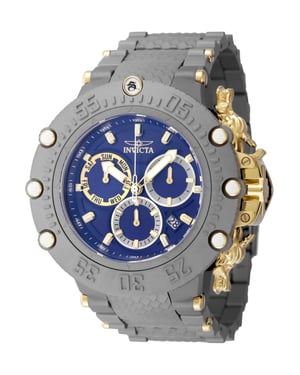 Invicta Subaqua 48193 Reloj de Hombre - Movimiento de Cuarzo - Acero Inoxidable con Esfera Azul - 52 mm