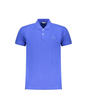 Polo Azul Con Logo De Triángulo De Iceberg