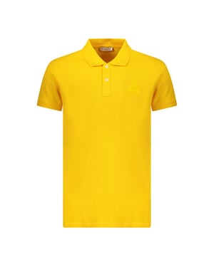 Polo Amarillo Con Logo De Triángulo De Iceberg