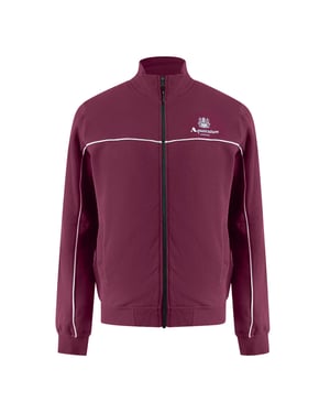 Sudadera De Cuello Alto Color Cordobán Con Ribetes Aquascutum Active