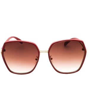 Gafas De Sol Guess Con Lentes Degradadas Marrones Y Detalles Rojos Brillantes