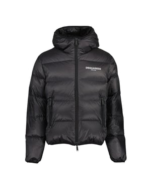 Chaqueta De Plumas Negra Dsquared2