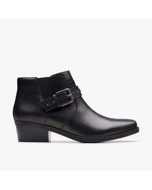 Danyelle Wish Black Leather Botas