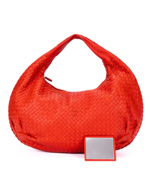 Bottega Veneta Large Hobo Bag Large en  Red Cuero de becerro
