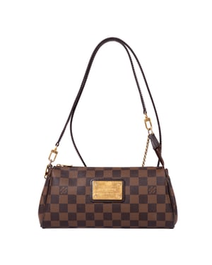 Louis Vuitton Eva Clutch Crossbody  en  marrón Lienzo recubierto