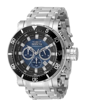 Invicta Coalition Forces 49753 Reloj de Hombre - Movimiento de Cuarzo - Acero Inoxidable con Esfera Negra - 52 mm
